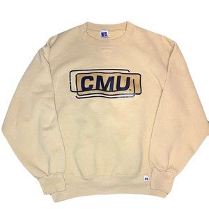 Vintage 1990s Made in USA Russell Athletic Central Michigan University Crewneck